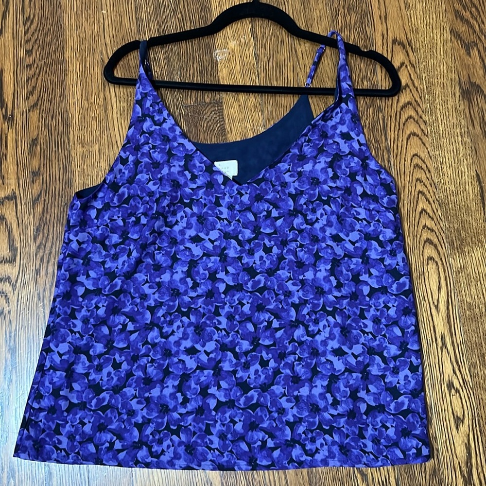 Violet flowered camisole